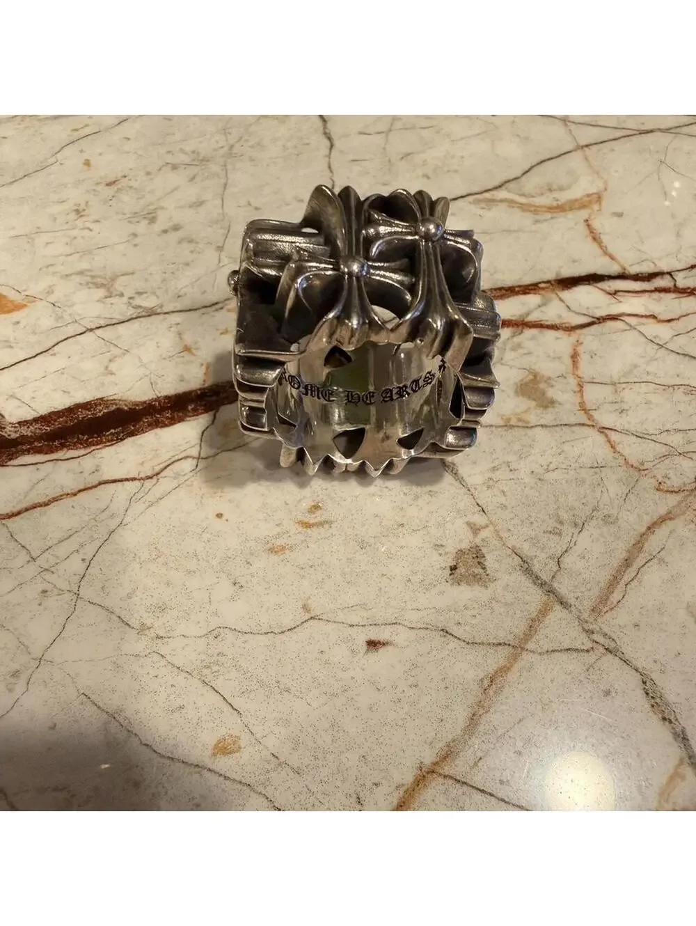 Chrome Hearts Square Cemetery Ring